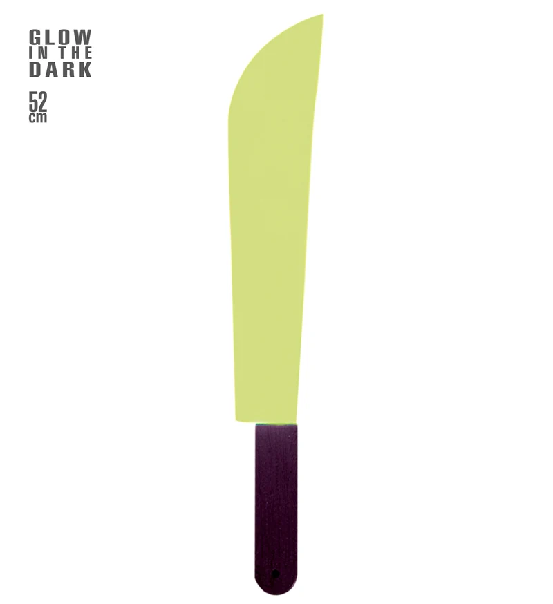 Machete "Glow in the dark" 52 cm| Halloween Mörder Waffe