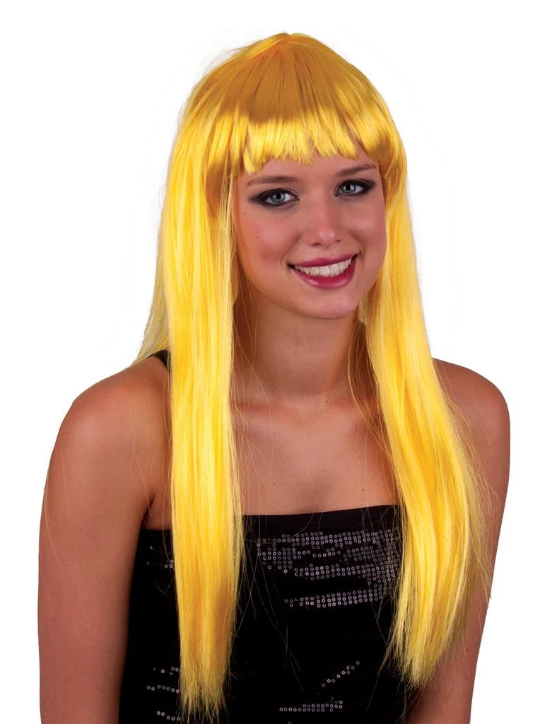 Damen Langhaar Perücke "Alexis" mit Pony - 57650 | Gelb