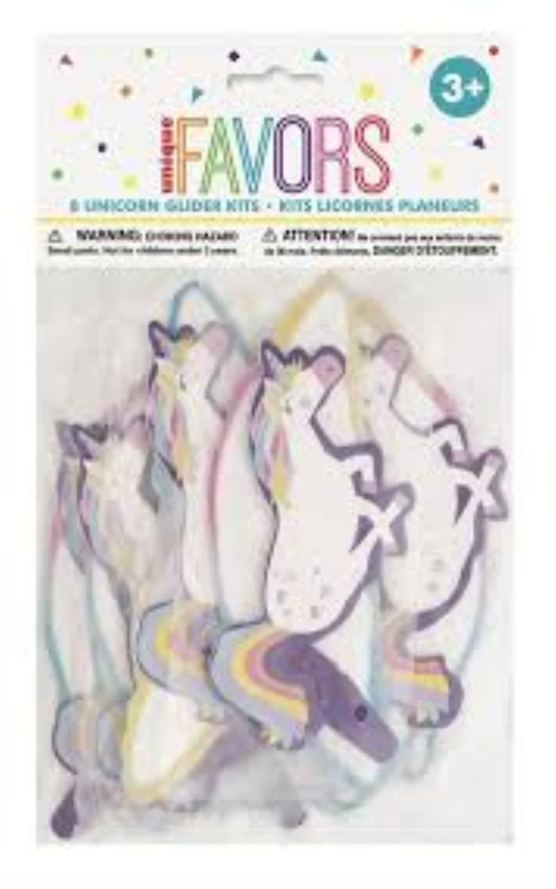 Favours Einhorn-Gleiter | 8 Stück