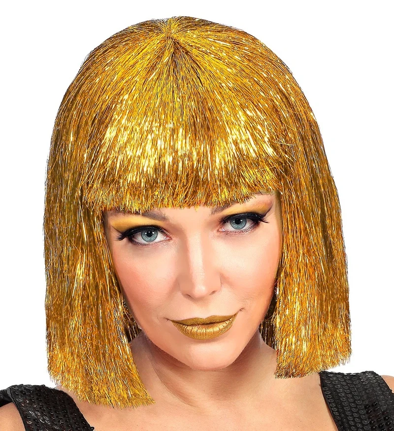 Las Vegas Glitzer Perücke "Glitzy" für Damen | Gold