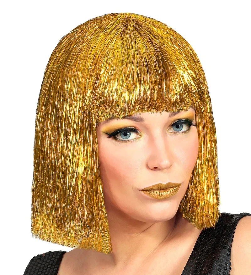 Las Vegas Glitzer Perücke "Glitzy" für Damen | Gold