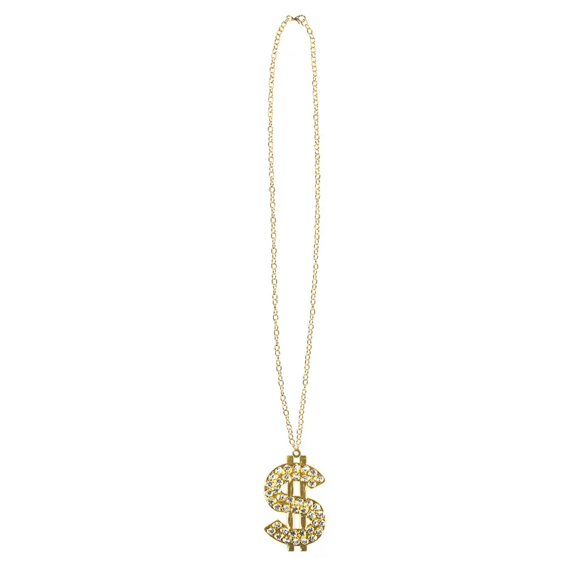 Halskette "Dollar Diamonds" mit Strass | Gold