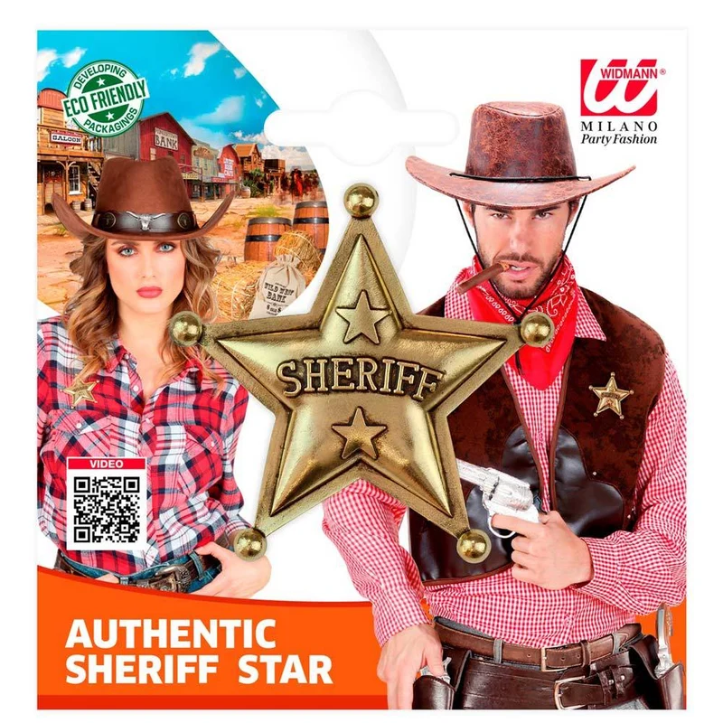 Authentischer Sheriff-Stern | Gold