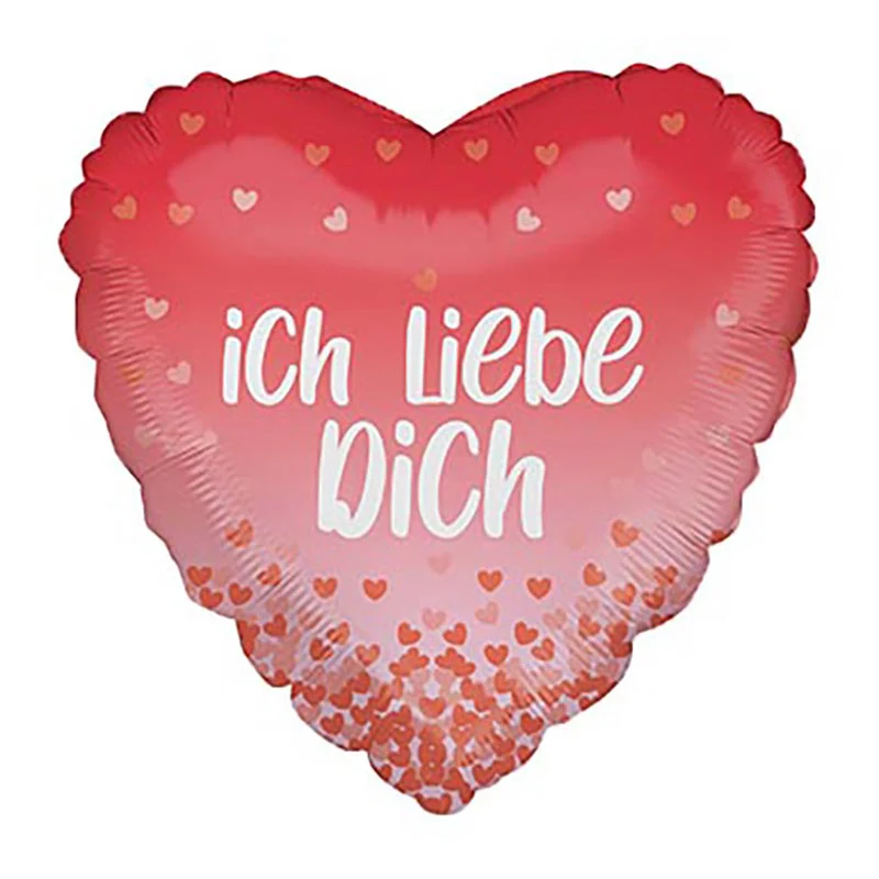 18"/Ø46cm Herz Folienballon "Ich Liebe Dich "