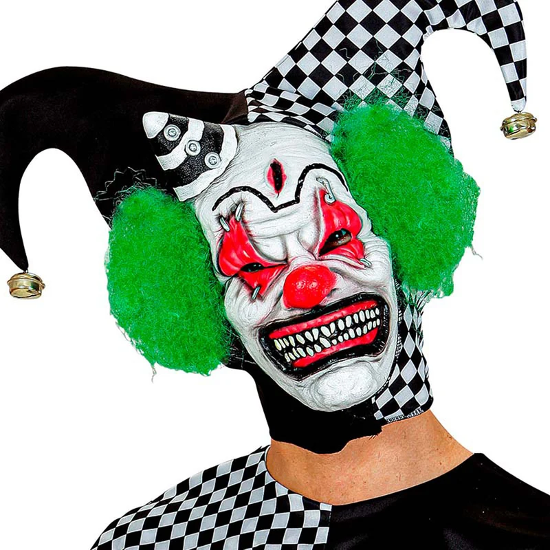 Maske Killer Clown mit Hut