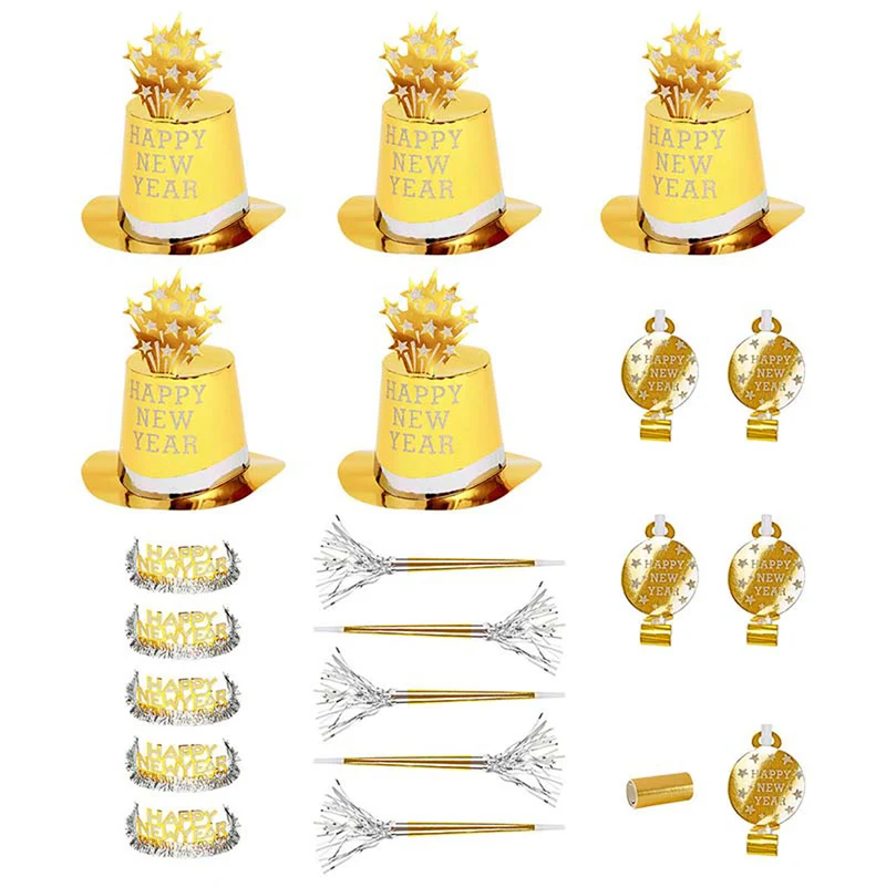 PartySet Happy New Year für 10 Personen Gold Kit