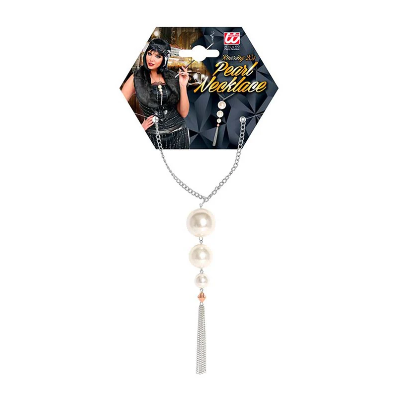 Schmuck Kette Perlen Charleston