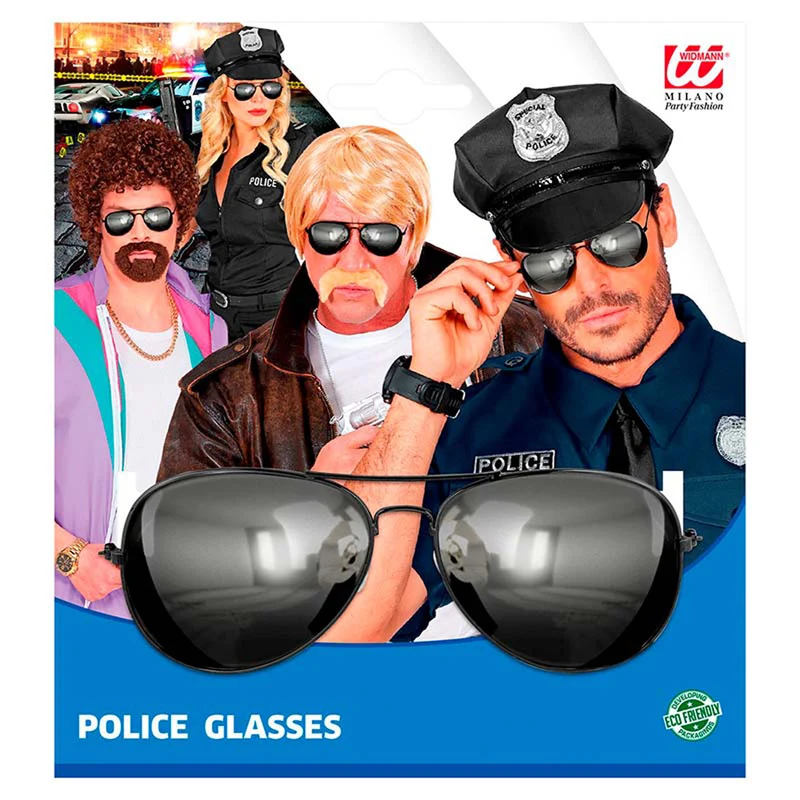 Brille Polizist verspiegelt
