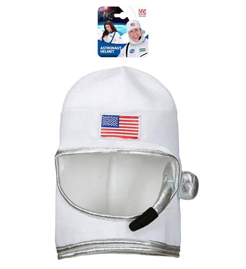 Helm zum Astronauten Kostüm | Weiß - Astronautenhelm Weltall