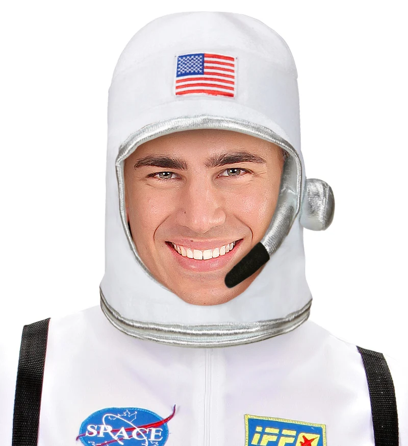 Helm zum Astronauten Kostüm | Weiß - Astronautenhelm Weltall