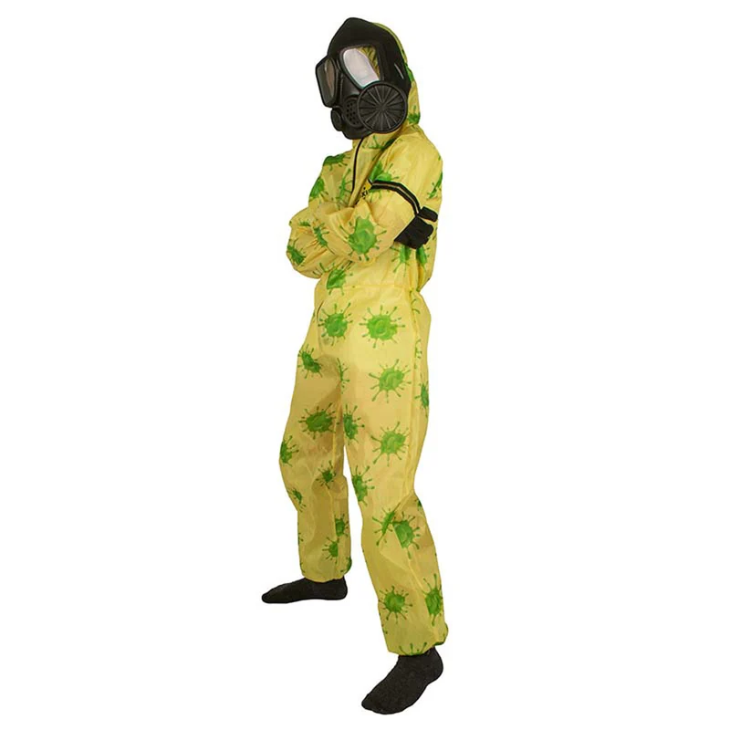 Kostüm Kid Virenzerstörer Jumpsuit Kapuze Gr. 140