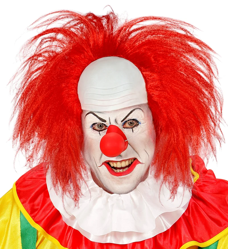 Perücke "Clownglatze mit roten Haaren" | Rot