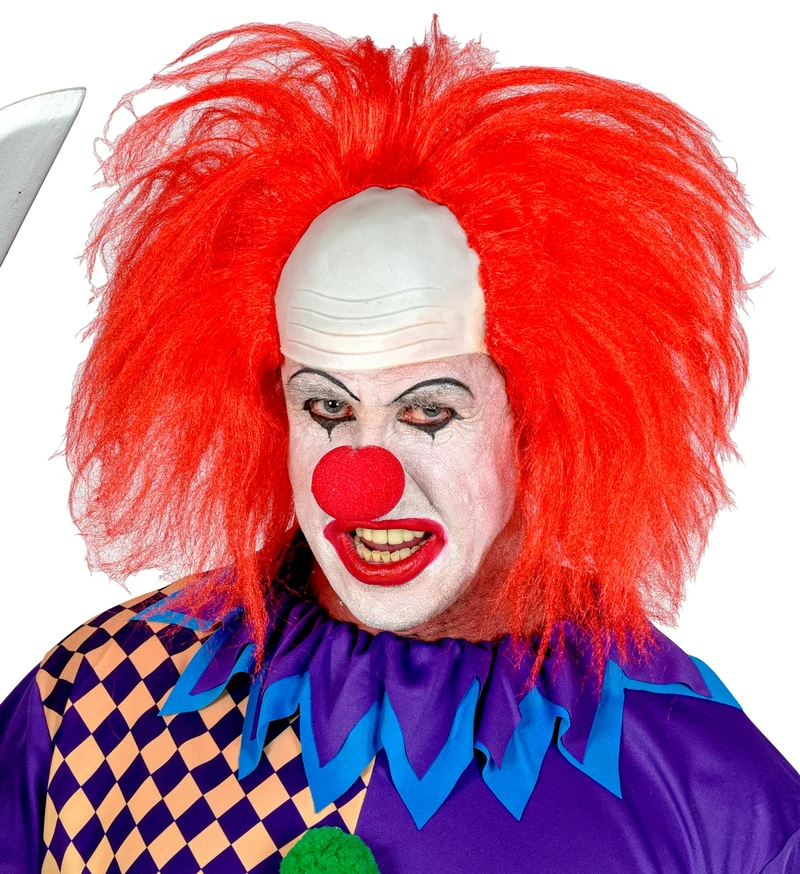 Perücke "Clownglatze mit roten Haaren" | Rot
