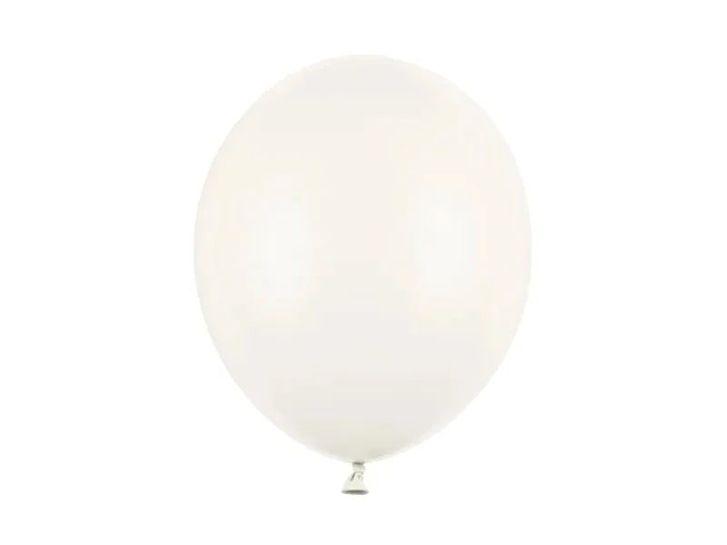 100 Stk. Luftballon Ø30cm "Uni Pastell" | Creme Weiß