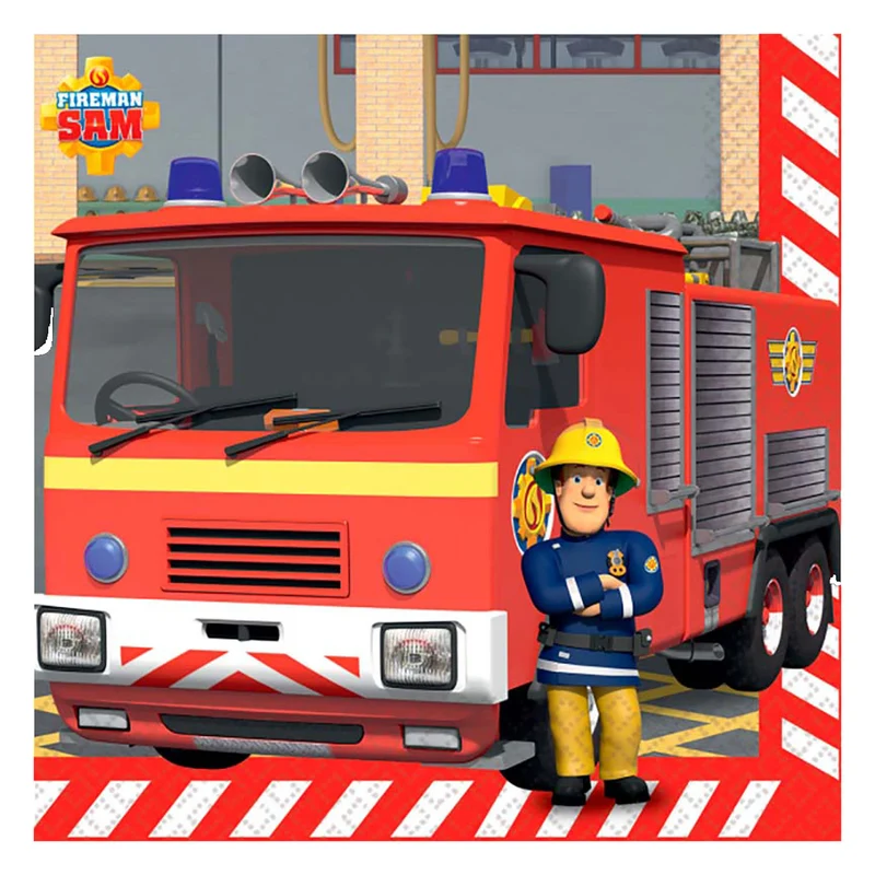 "Feuerwehrmann Sam" | Servietten 16Stk./33x33cm