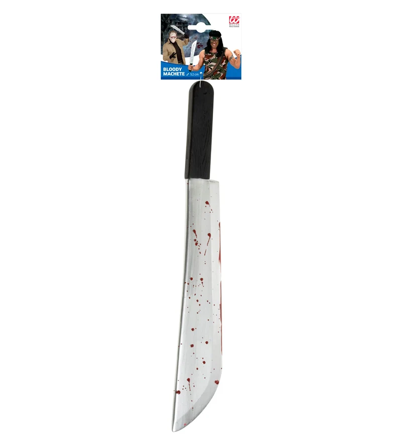 Blutverschmierte Machete - 52 cm | Blutig - Halloween Mörder Waffe