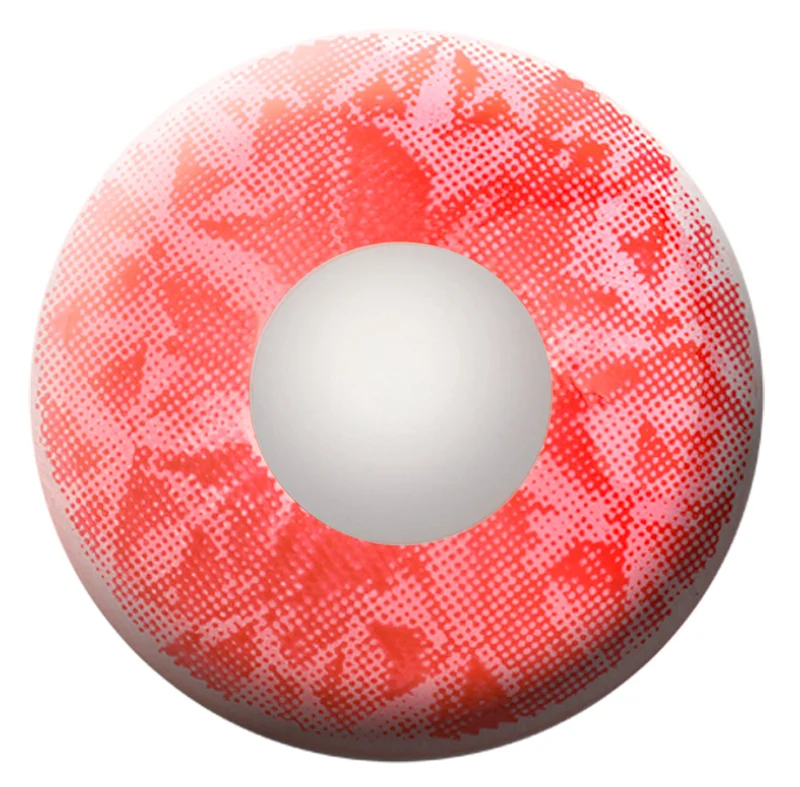 Eyecatcher Motivlinsen - farbige 3-Monats-Kontaktlinsen | m19 - Electro Red
