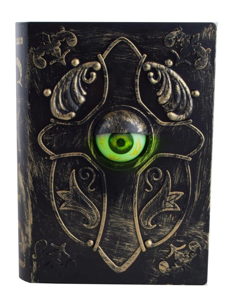 Geisterhaftes Buch mit bösem Auge - Animiert | 16.5 x 22 cm Halloween Deko