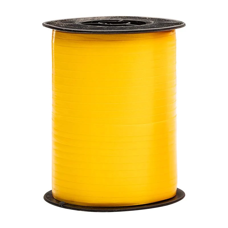 Geschenkband Polyband 7mm/333m FM (Spule aus Regranulat) Gelb