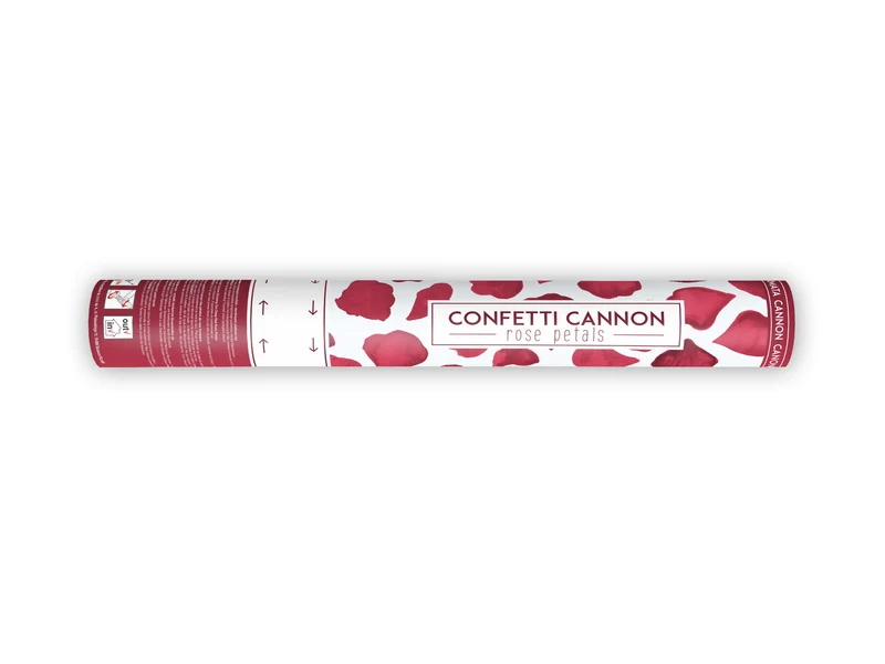 Konfettishooter Rosenblätter Rot 80cm