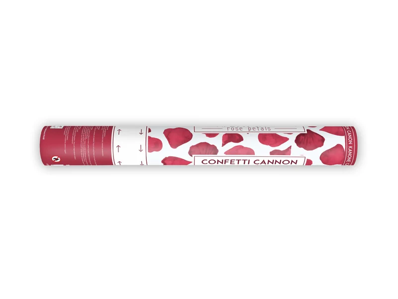 Konfettishooter Rosenblätter Rot 80cm