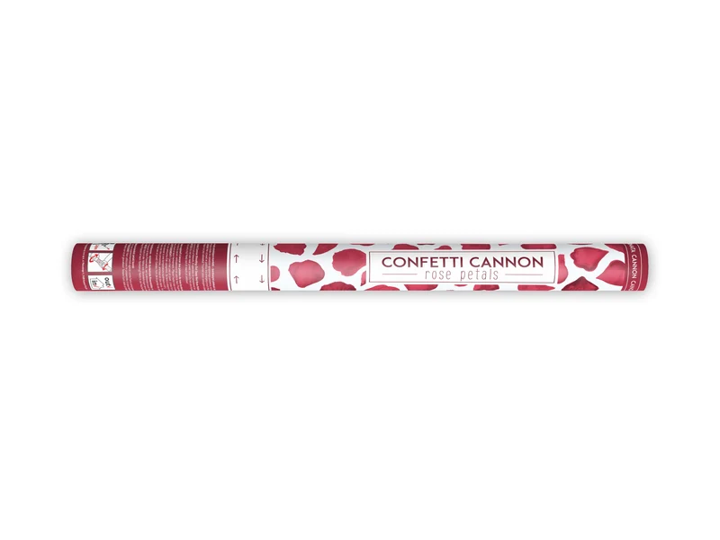 Konfettishooter Rosenblätter Rot 80cm