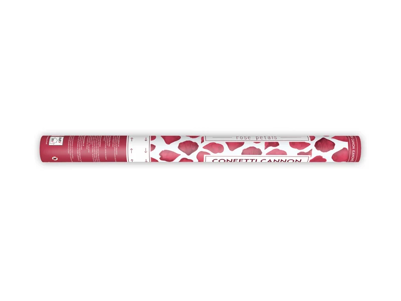 Konfettishooter Rosenblätter Rot 80cm