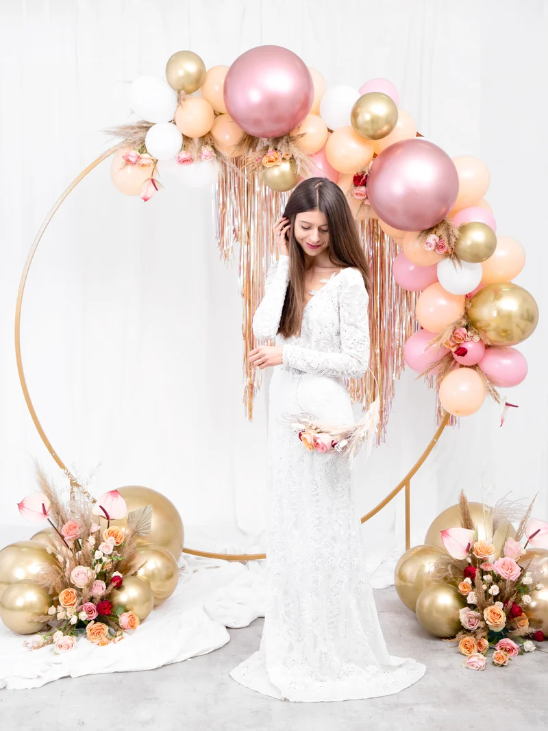 50 Stk. Luftballon Ø30cm "Uni Glossy" | Rosegold