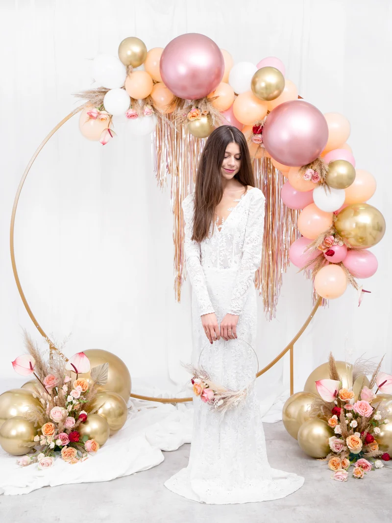 50 Stk. Luftballon Ø30cm "Uni Glossy" | Rosegold