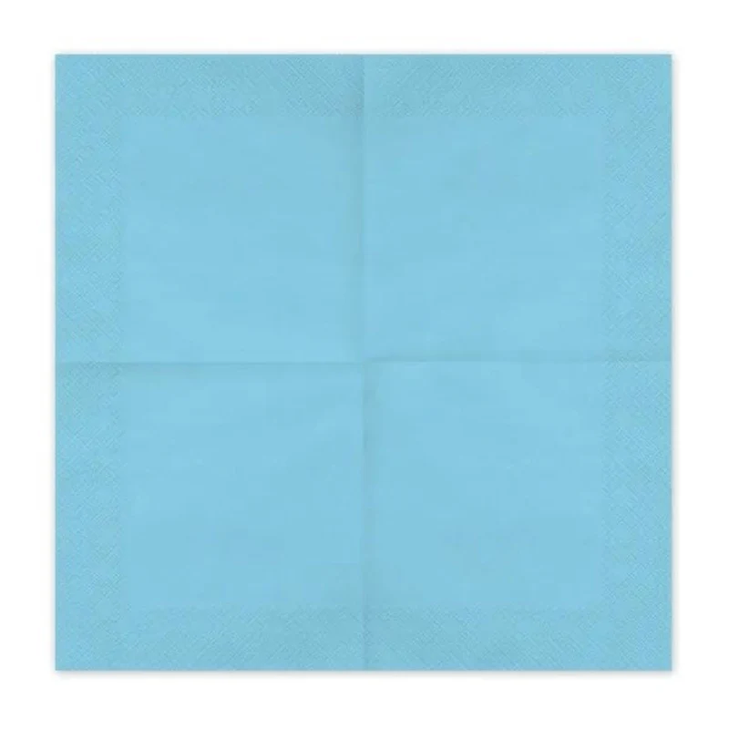 Servietten Uni 20Stk./33x33cm | Hellblau