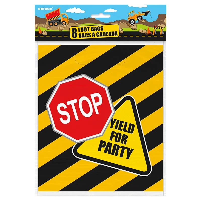 Geschenktüte PVC Baustelle 8St.