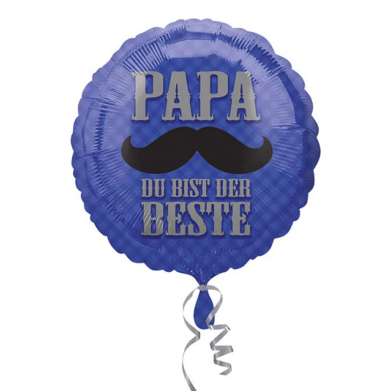 18"/Ø45cm Folienballon "Papa du bist der Beste"