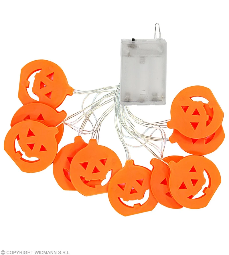 "Kürbis" Lichterkette 2,5 m | Farbwechsel - Halloween Dekoration