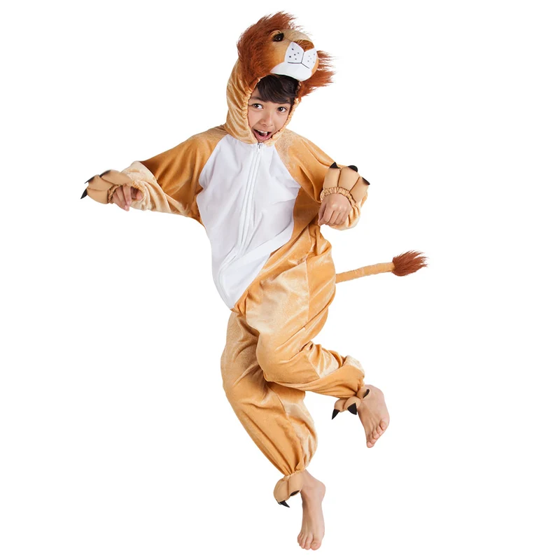 Löwe Kostüm für Kinder bis 140 cm | Braun