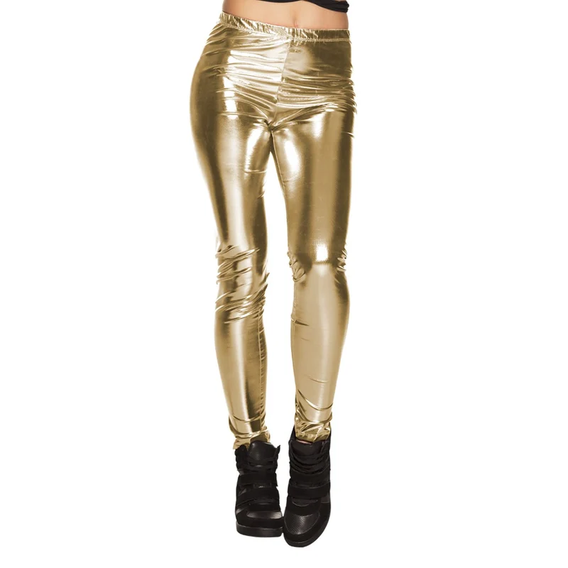 Metallic Leggings für Damen | Gold