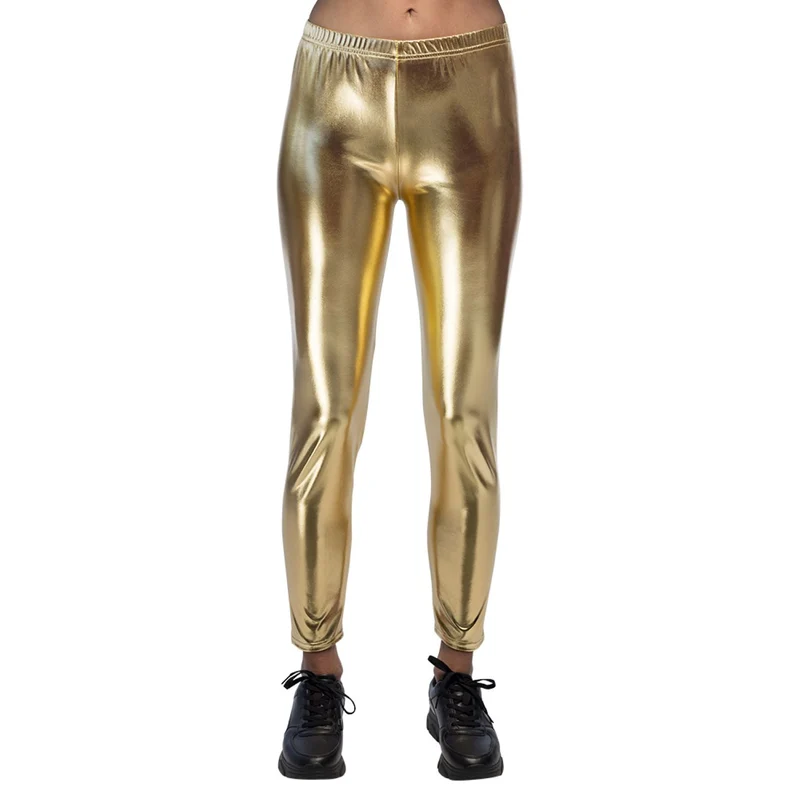 Metallic Leggings für Damen | Gold
