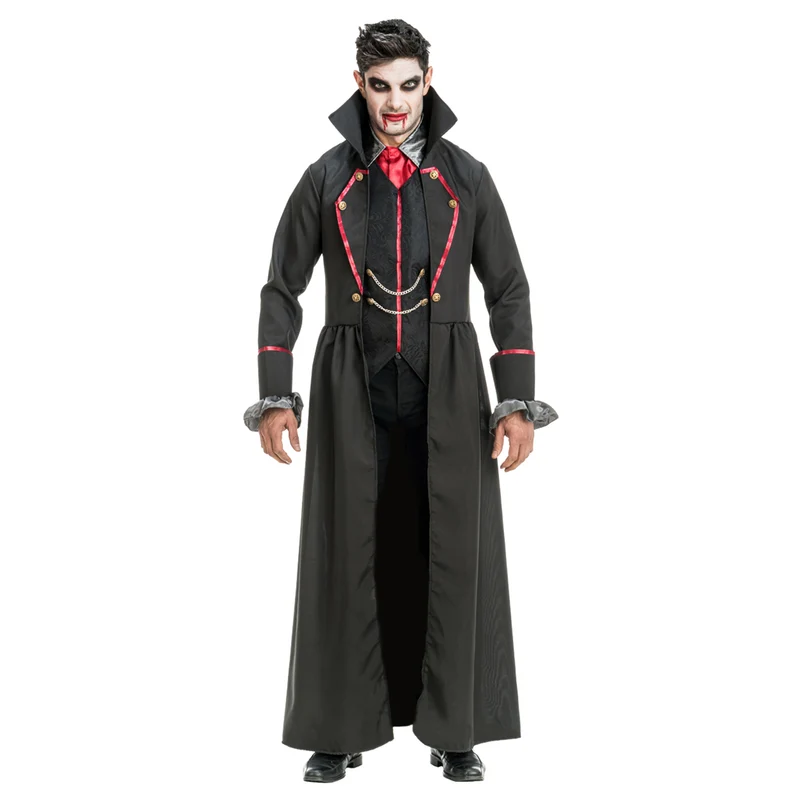 Vampir Kostüm "Sirius" für Herren 3-tlg. | Schwarz Rot