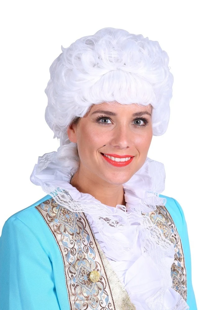 Barock Perücke "Marie Antoinette" für Damen - Weiß