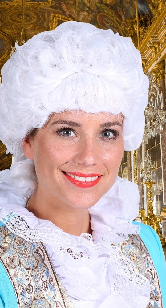 Barock Perücke "Marie Antoinette" für Damen - Weiß