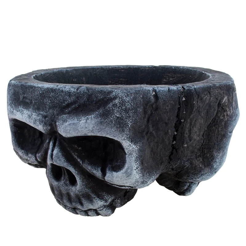 Totenkopf Skelett Dekoration mit Licht - 7-tlg. | 30x60x20cm Halloween