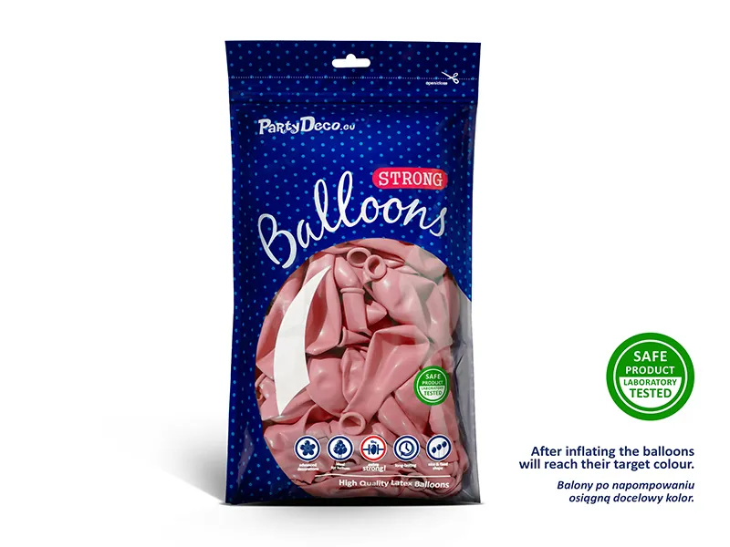 50 Stk. Luftballon Ø30cm "Uni Pastell" | Baby Pink
