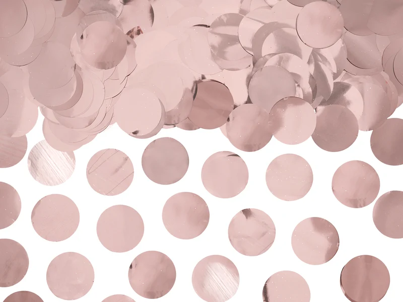 Konfetti Kreise Rosegold 15g
