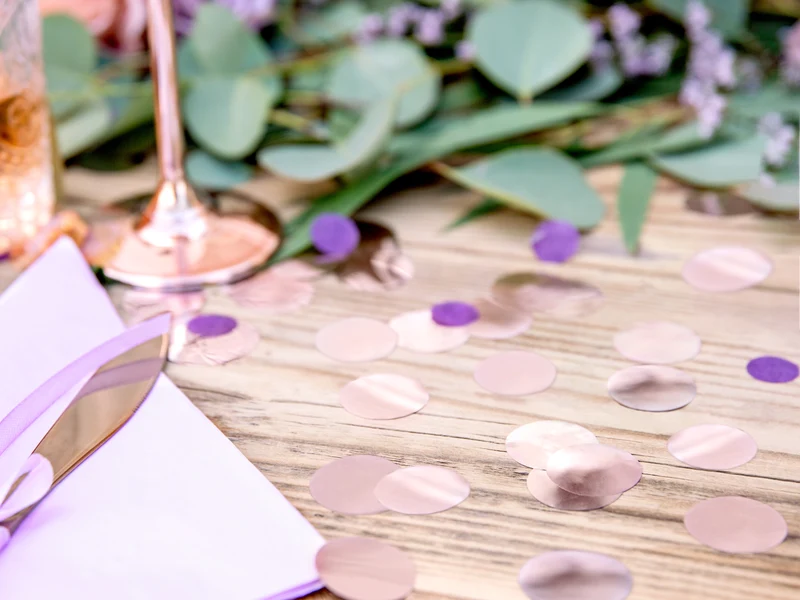 Konfetti Kreise Rosegold 15g