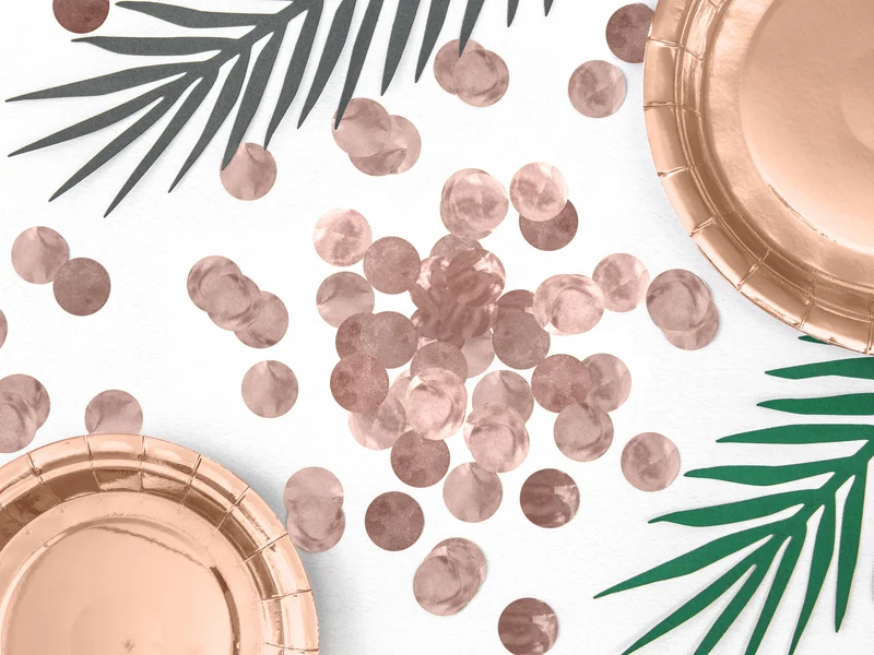 Konfetti Kreise Rosegold 15g