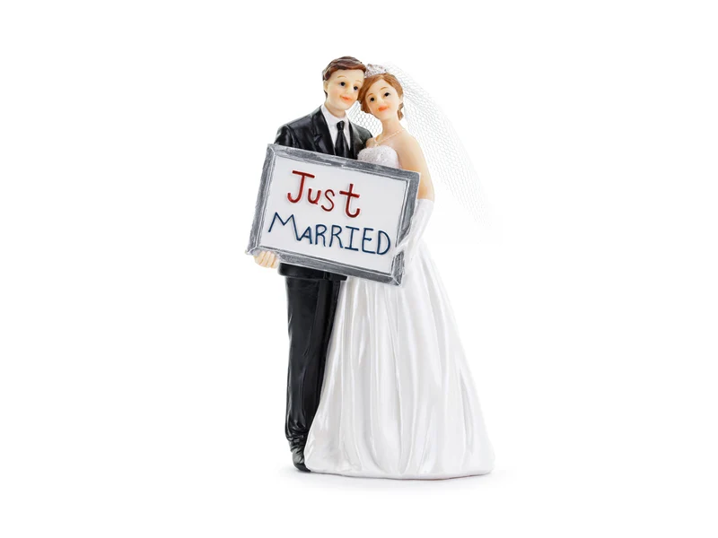 Figur Brautpaar Just Married | 14,5 cm