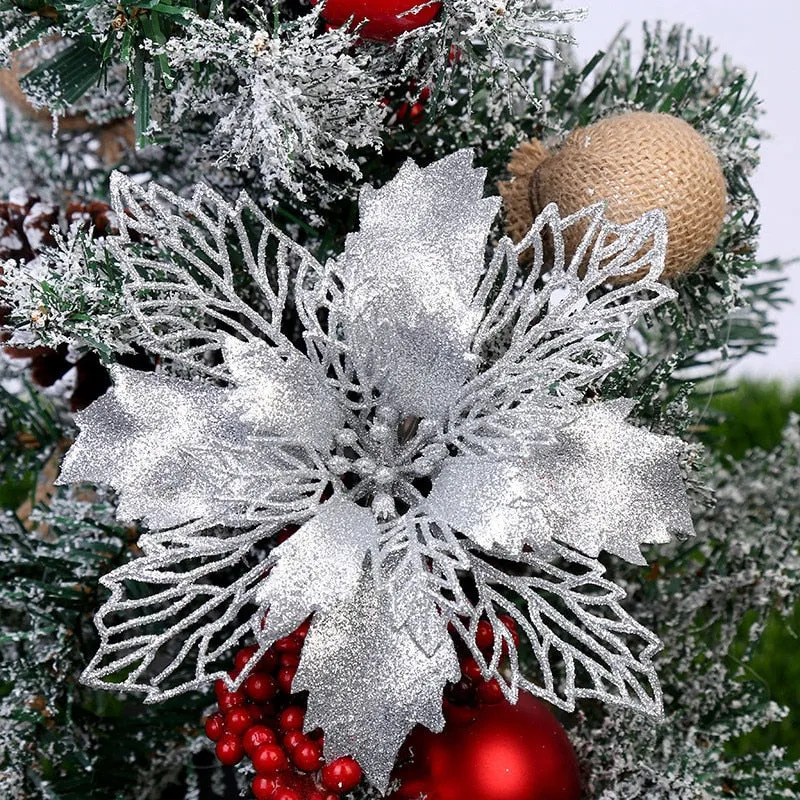 Glitter Artificial Flowers