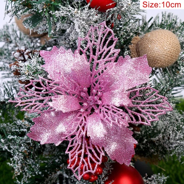 Glitter Artificial Flowers
