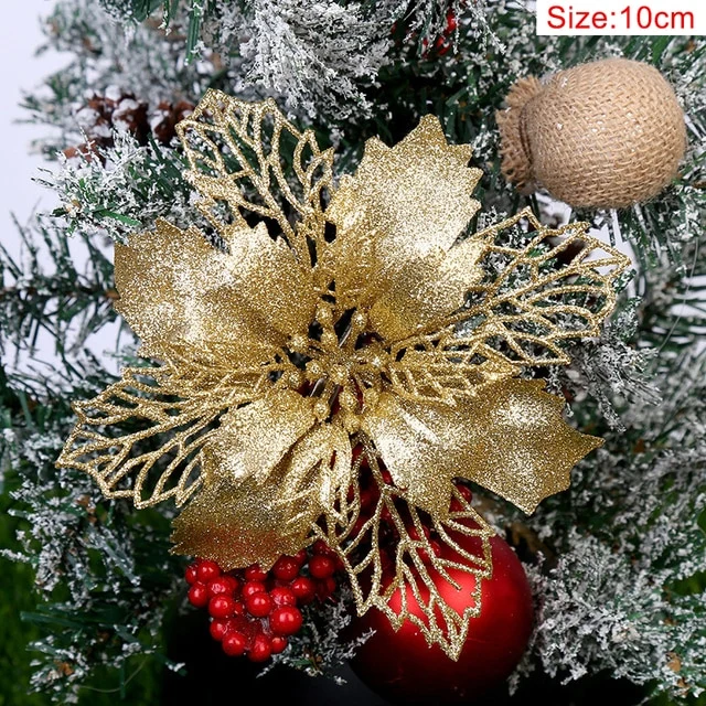 Glitter Artificial Flowers