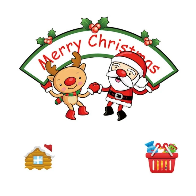 Santa Claus Window Stickers