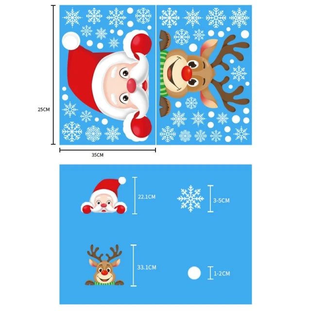 Santa Claus Window Stickers